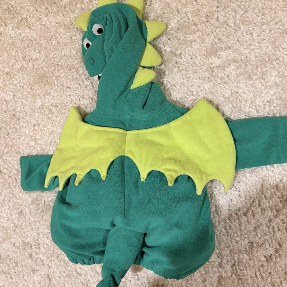 Carter's Baby Halloween Costume Dragon Dinosaur Green 3-6 Months - Picture 3 of 6